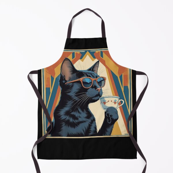 Item preview, sunglasses cat and caffee, vintage vacation atmosphere, designed and sold by miro-bob-design.