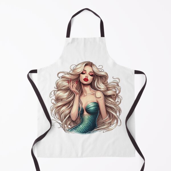 Item preview, Golden-Haired Mermaid with Blue Tail designed and sold by DelightWear.