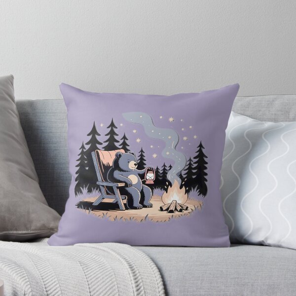 Item preview, Cozy Bear Campfire Night designed and sold by JohnwDoArts.