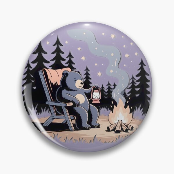 Item preview, Cozy Bear Campfire Night designed and sold by JohnwDoArts.