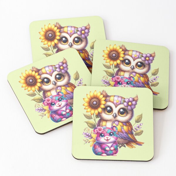 Item preview, fantasy owl with a cute hamster, friends for ever designed and sold by LoneAngel.