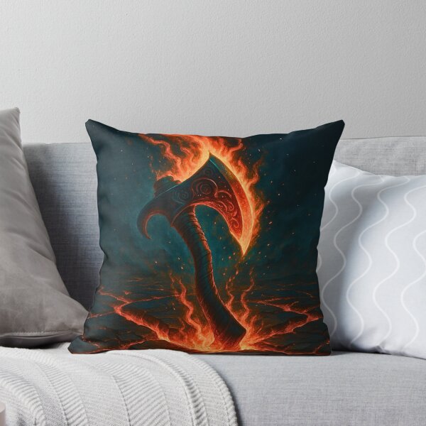 Item preview, Fiery Molten Axe Design for Rock and Metal Fans  designed and sold by DireBlaze.