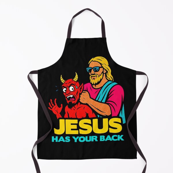 Item preview, Jesus Has Your Back meme Jesus Christ Bible Quote designed and sold by plushism.
