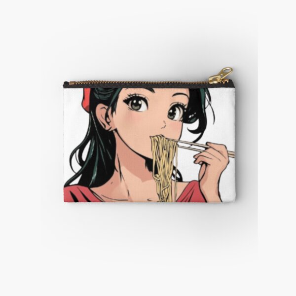 Item preview, Cute Anime Girl Eating Ramen designed and sold by Hadwickfrieda.