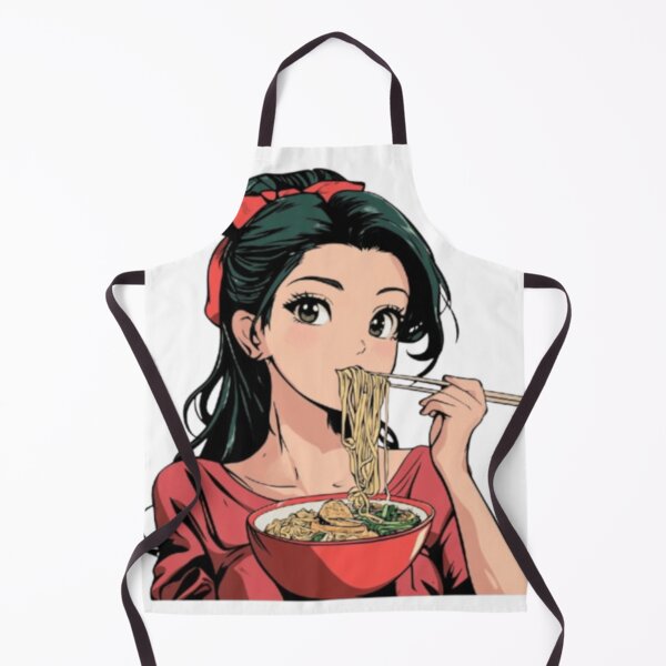Item preview, Cute Anime Girl Eating Ramen designed and sold by Hadwickfrieda.