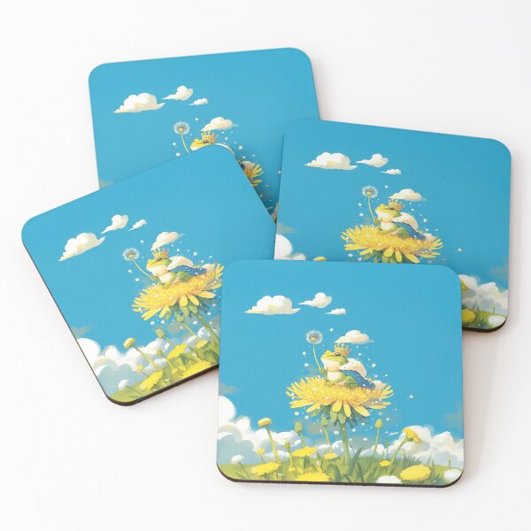Item preview, Frog Prince Resting on Dandelion Flower designed and sold by Christian Weiss.