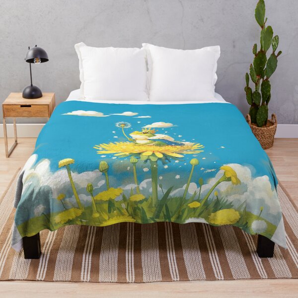 Item preview, Frog Prince Resting on Dandelion Flower designed and sold by Christian Weiss.