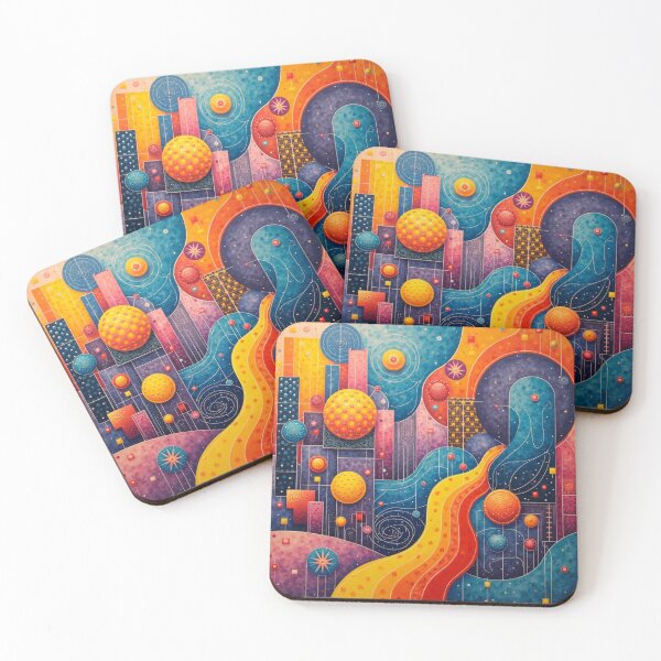 Item preview, Colorful Patterns of different Shapes designed and sold by GUNAPRIYAA.