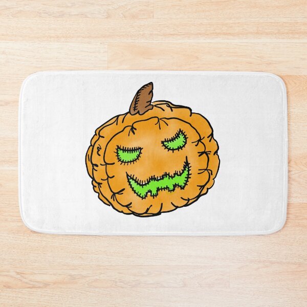 Item preview, Evil pumpkin illustration designed and sold by RoseWolfGifts.