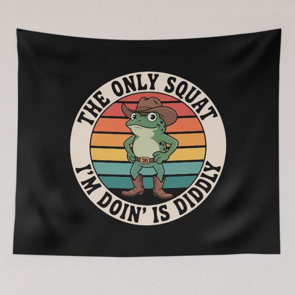 Item preview, Funny Cowboy Frog Joke designed and sold by DoorwayThreads.