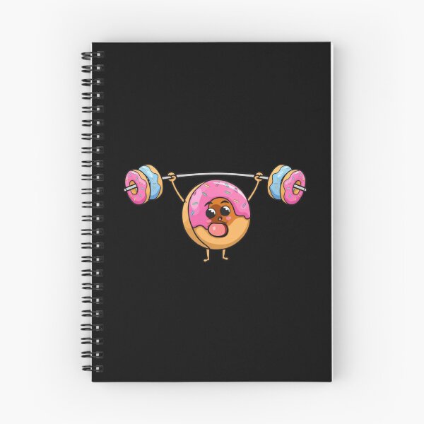 Item preview, Donut Deadlift King Funny Chibi Food Workout designed and sold by ColorSplash123.