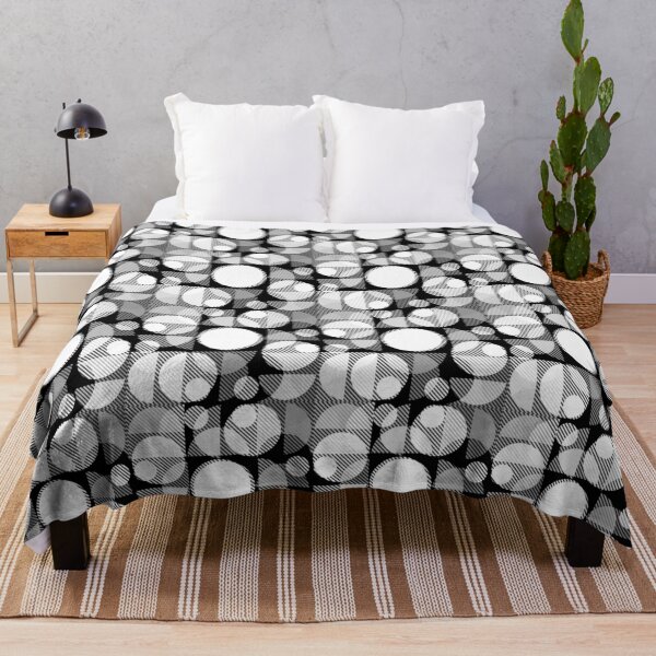 Item preview, Minimalist Twill Circle and Semi Circles Bauhaus Design designed and sold by PatternTitan.