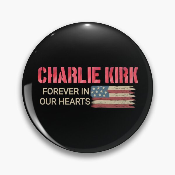 Item preview, Charlie Kirk forever in our hearts USA flag designed and sold by vibeno1.