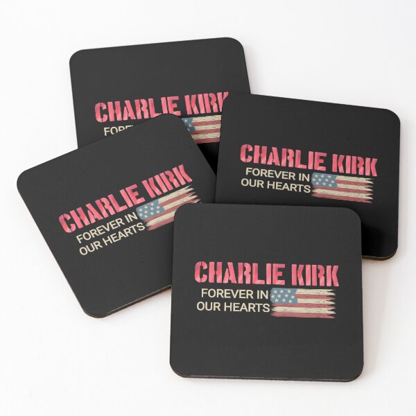 Item preview, Charlie Kirk forever in our hearts USA flag designed and sold by vibeno1.