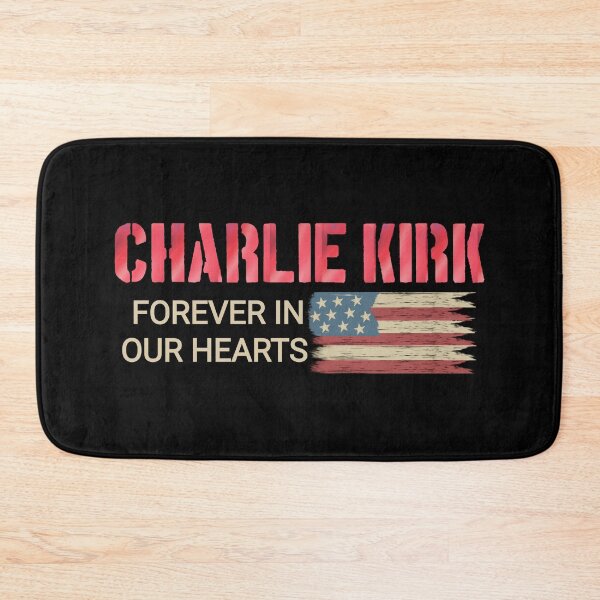 Item preview, Charlie Kirk forever in our hearts USA flag designed and sold by vibeno1.
