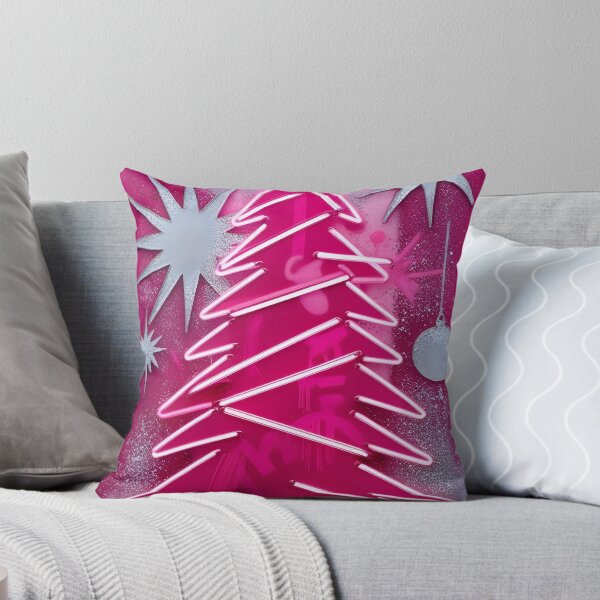 Item preview, Pinkmas Neon Christmas Tree – Bold Holiday Wall Art designed and sold by LaLi-Designs.