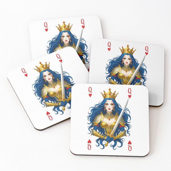 Item preview, Queen of Hearts with Sword as a deck of cards designed and sold by point-of-sale.
