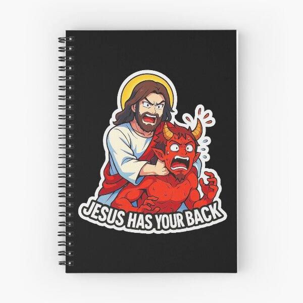 Item preview, Jesus Has Your Back meme Jesus Christ Bible Quote designed and sold by plushism.