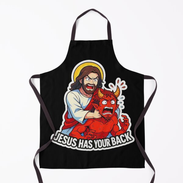 Item preview, Jesus Has Your Back meme Jesus Christ Bible Quote designed and sold by plushism.