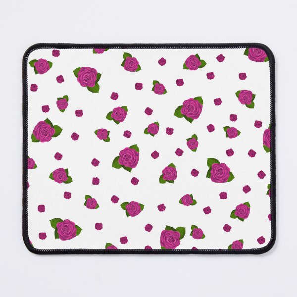 Item preview, Hand-Painted Pattern of Charming Pink Roses on black background. designed and sold by ArchersBoutique.