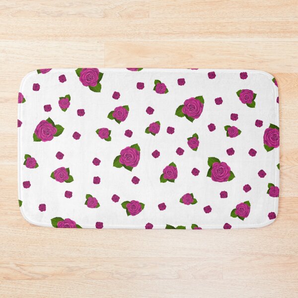Item preview, Hand-Painted Pattern of Charming Pink Roses on black background. designed and sold by ArchersBoutique.