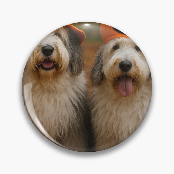 Item preview, Old English Sheepdog Fall Art – Cute OES with Pumpkins designed and sold by Lady Evie Designs.