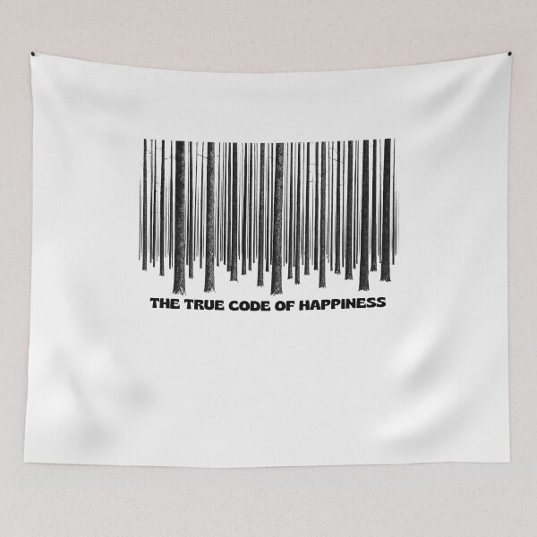 Artikelvorschau, Der einzige Code zum Glück – Ein Wald, der wie ein Barcode aussieht entworfen und verkauft von MK-WOOD.