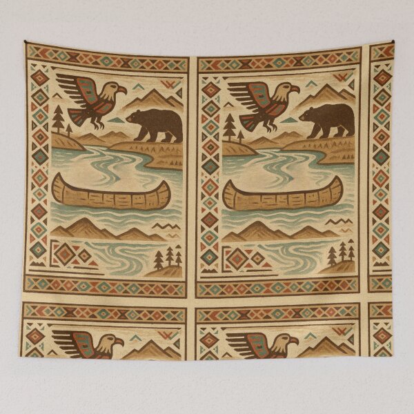 Item preview, Yukon River - traditional style designed and sold by DamioPolArt.