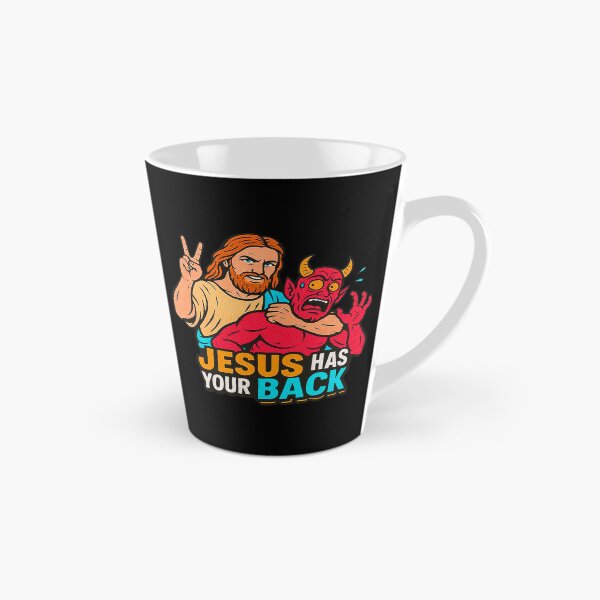 Item preview, Jesus Has Your Back meme Jesus Christ Bible Quote designed and sold by plushism.