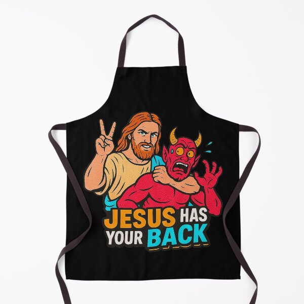 Item preview, Jesus Has Your Back meme Jesus Christ Bible Quote designed and sold by plushism.