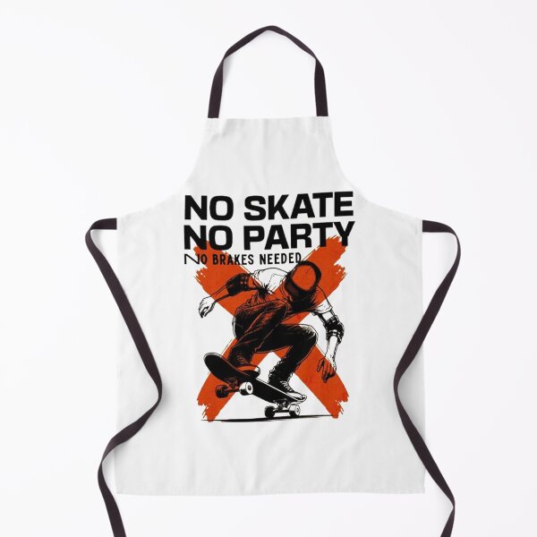 Item preview, No Skate No Party – Futuristic Skateboarder Streetwear Design designed and sold by Vicky021.