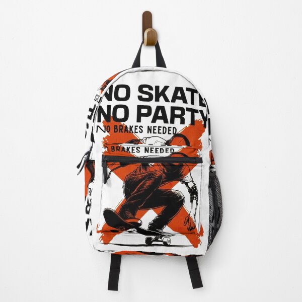 Item preview, No Skate No Party – Futuristic Skateboarder Streetwear Design designed and sold by Vicky021.