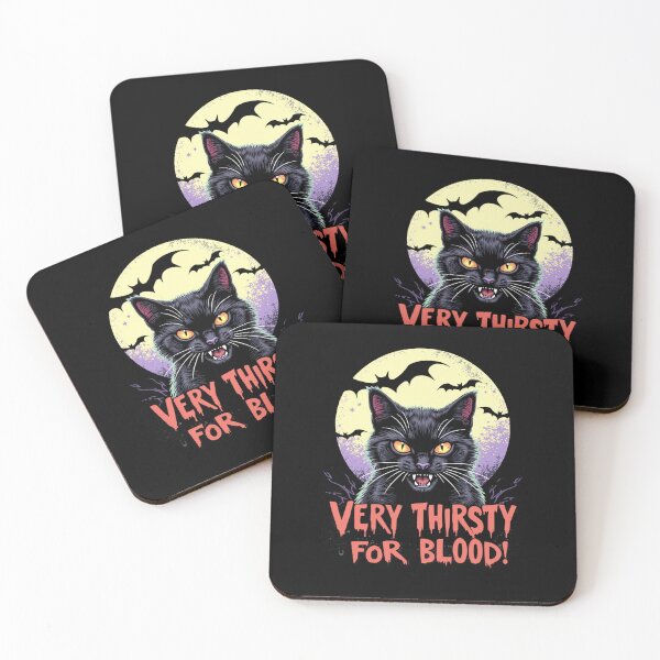 Item preview, Spooky Vampire Cat Under Full Moon designed and sold by e-camelleone.