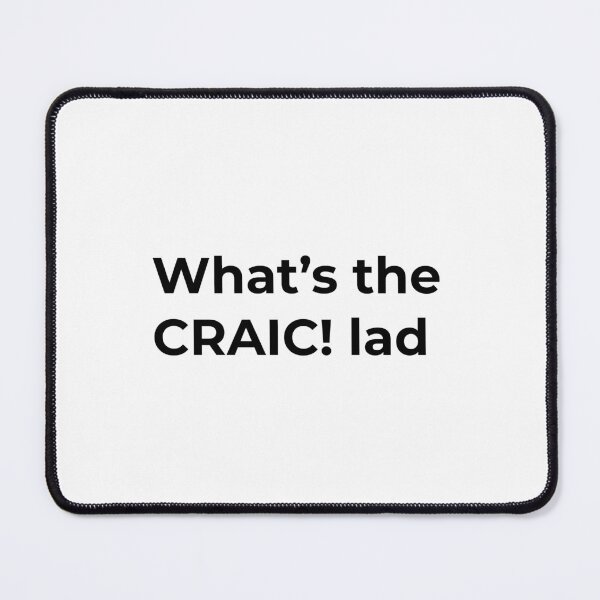 Item preview, Irish Slang What's the Craic Lad Shirt designed and sold by TheCraicShop.
