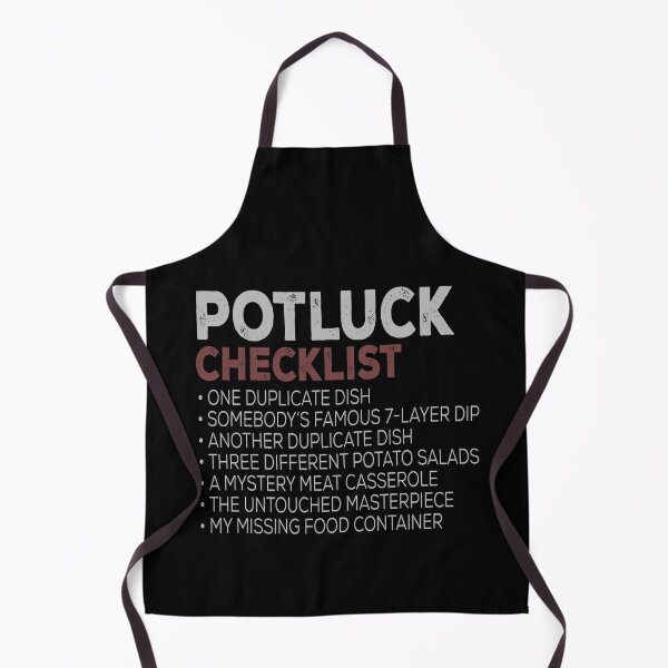 Item preview, Potluck Checklist Funny Dinner Gathering Humor designed and sold by elderberry.