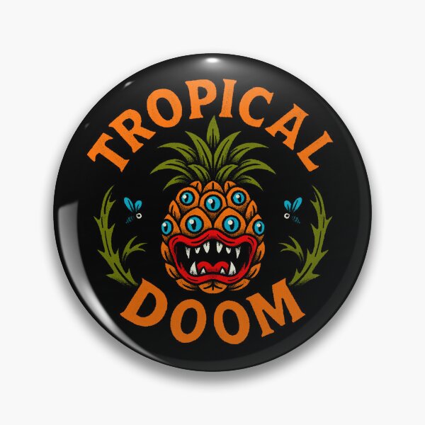 Item preview, Tropical Doom – Creepy Pineapple Monster designed and sold by marielmoreya.