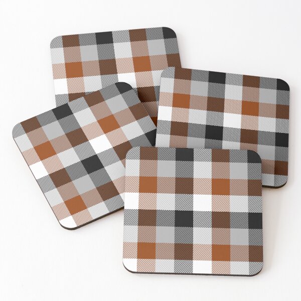 Item preview, Brown Black Grey White Flannel Gingham  designed and sold by PatternTitan.