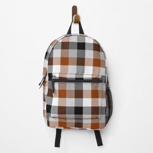Item preview, Brown Black Grey White Flannel Gingham designed and sold by PatternTitan.