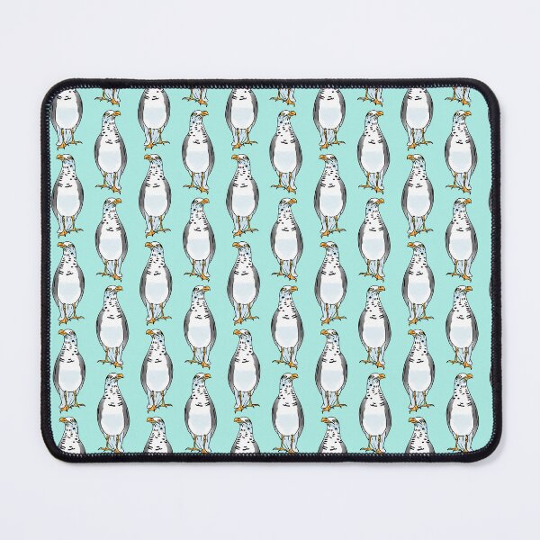 Item preview, Cute hand drawn watercolour seagull illustration pattern designed and sold by RoseWolfGifts.