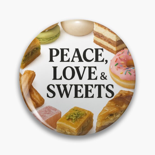 Item preview, Peace, Love & Sweets – World Dessert Collage designed and sold by TheMiniKiwiShop.
