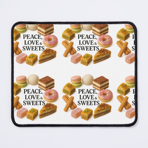 Item preview, Peace, Love & Sweets – World Dessert Collage designed and sold by TheMiniKiwiShop.