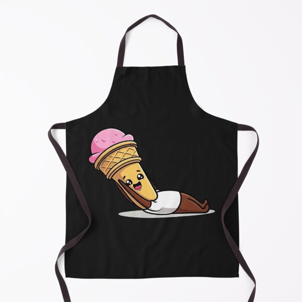 Item preview, Ice Cream Cruncher Funny Chibi Food Workout Design designed and sold by ColorSplash123.