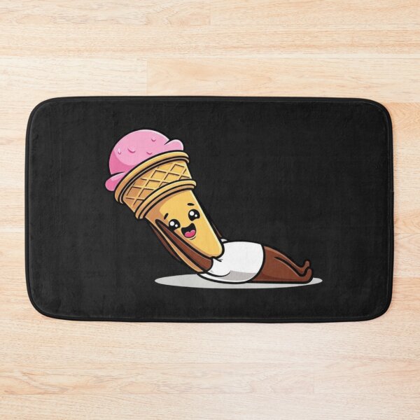 Item preview, Ice Cream Cruncher Funny Chibi Food Workout Design designed and sold by ColorSplash123.