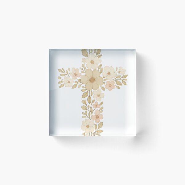 Item preview, Floral Cross designed and sold by mariannrina.