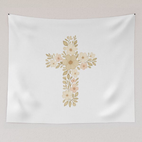 Item preview, Floral Cross designed and sold by mariannrina.