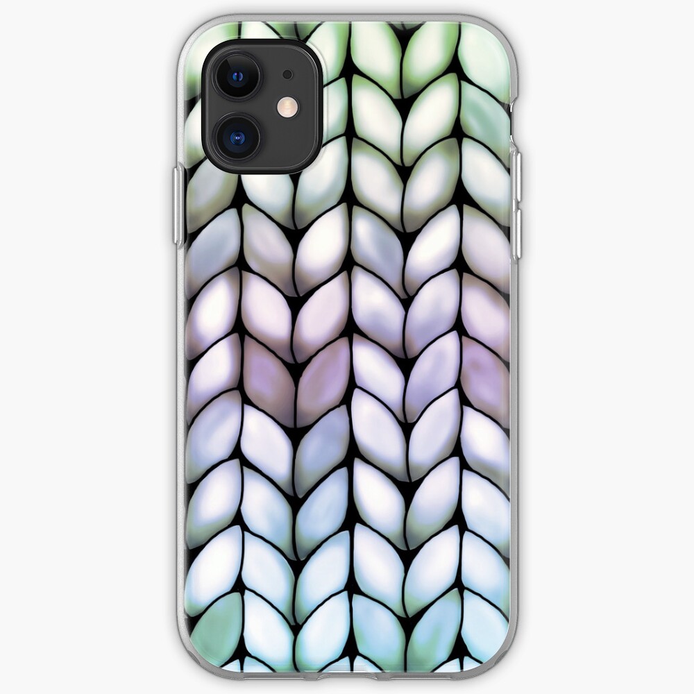 Chunky Lavender Forest Knit iPhone Case & Cover