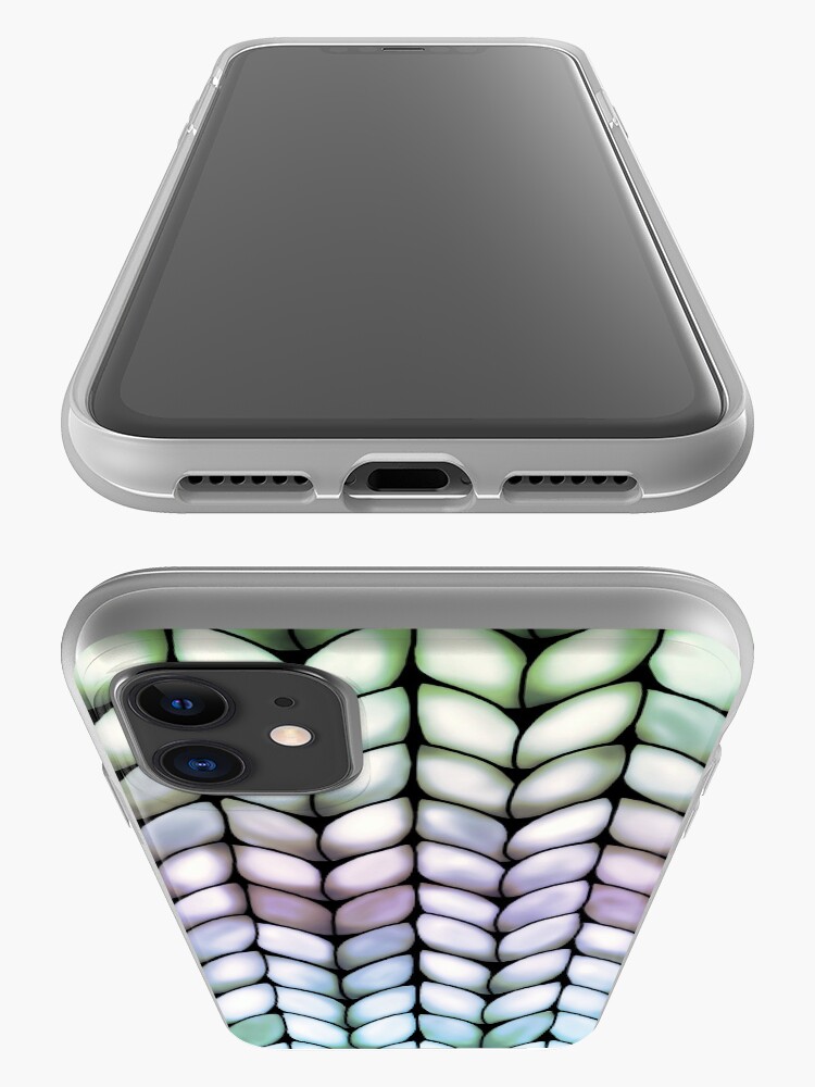 Alternate view of Chunky Lavender Forest Knit iPhone Case & Cover