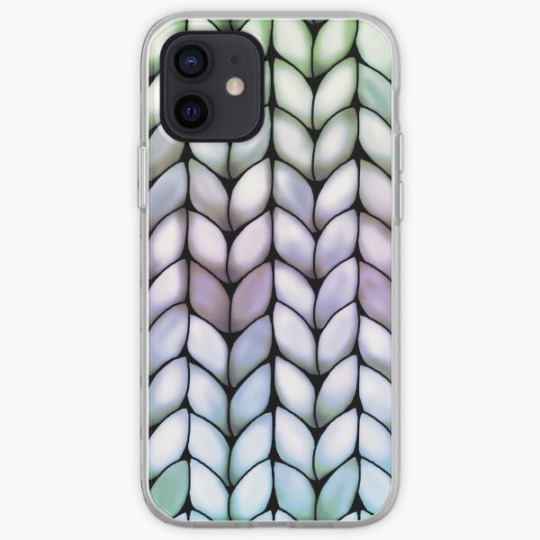 Chunky Lavender Forest Knit iPhone Soft Case