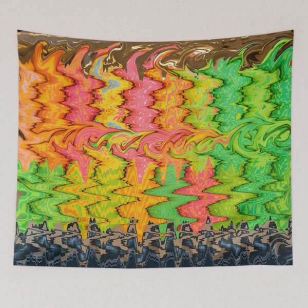 Item preview, Neon chaos meets geometric reflection designed and sold by Sigtrix.