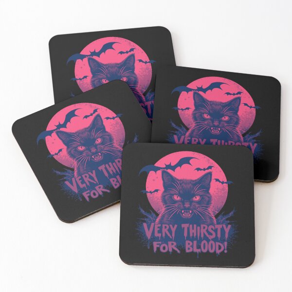 Item preview, Spooky Vampire Cat Under Full Moon designed and sold by e-camelleone.